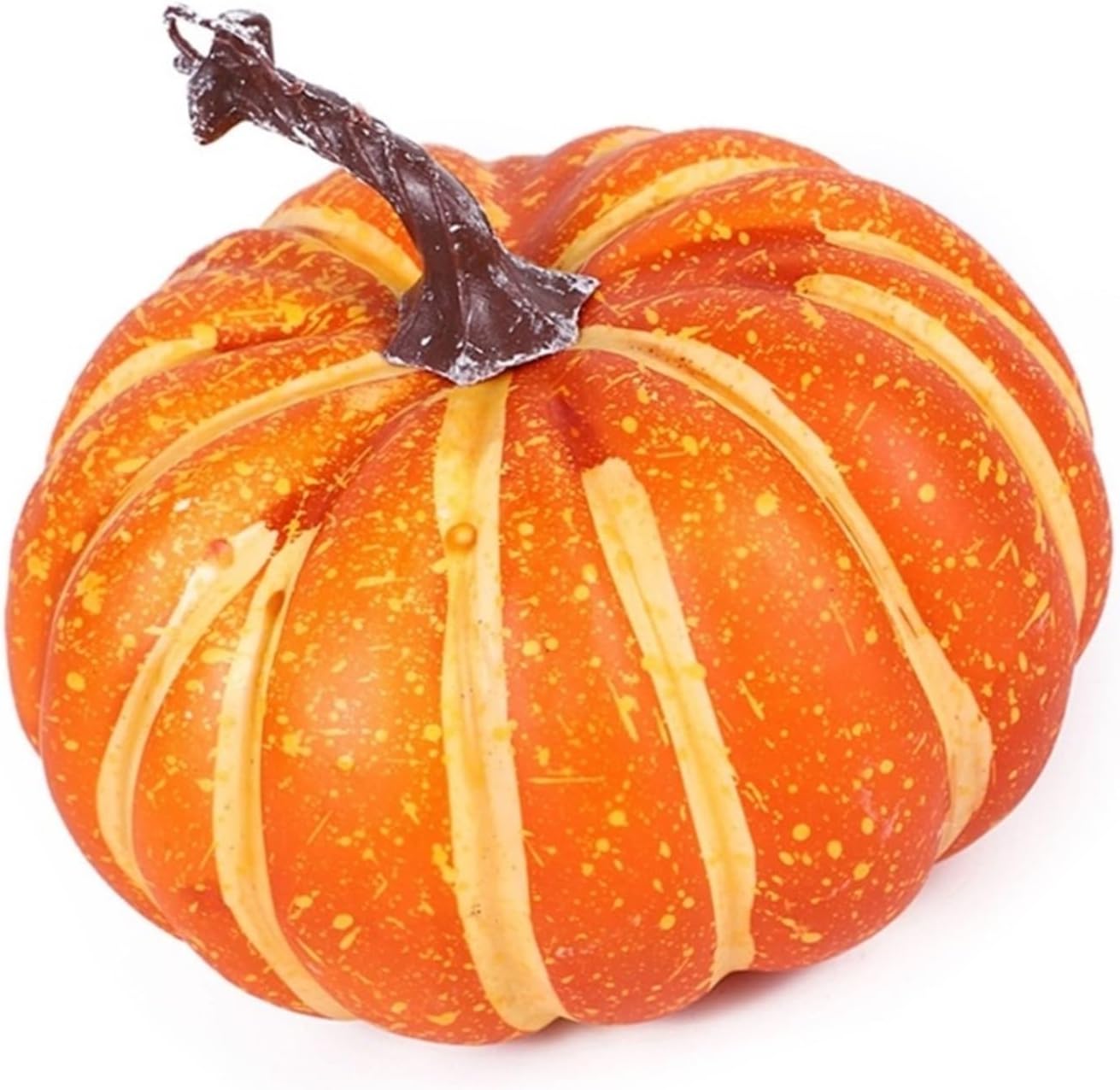 2Pcs Artificial Pumpkin Ornaments for Yard Landscape Home Decorations for Indoor and Outdoor Decoration(White)