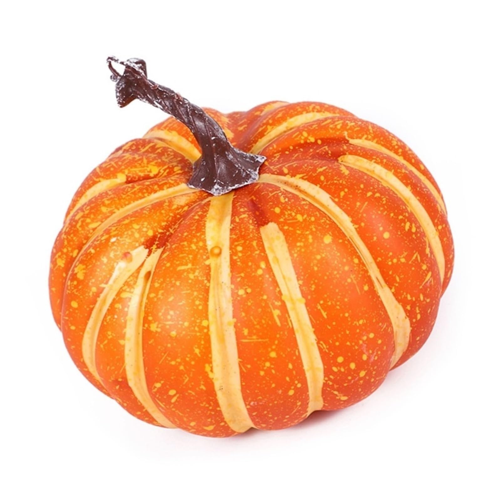 2 pezzi di zucca artificiale, zucche decorative, ornamenti in schiuma for il paesaggio Per La Decorazione Della Camera(White)