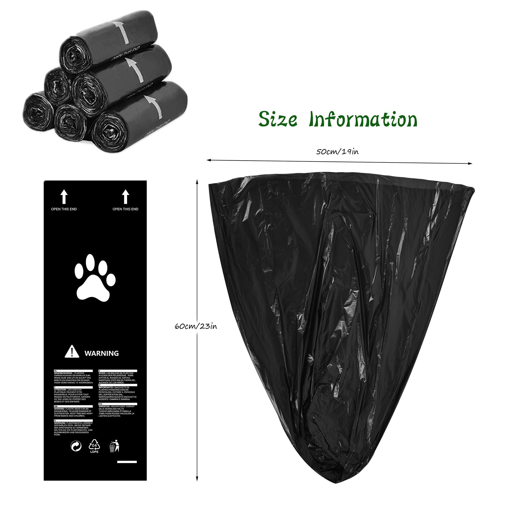 Cubo de basura para excrementos de perro 3.2 galones con tapa y filtro de carbón activado