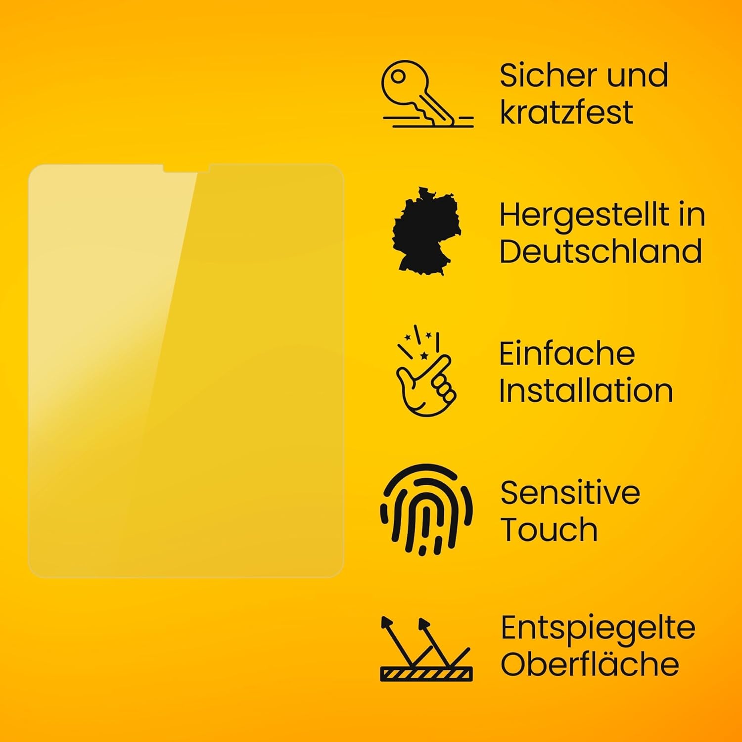 atFoliX Screen Protector compatible with Apple iPad Pro 12.9 2018 Screen Protection Film, anti-reflective and shock-absorbing FX Protector Film (2X)