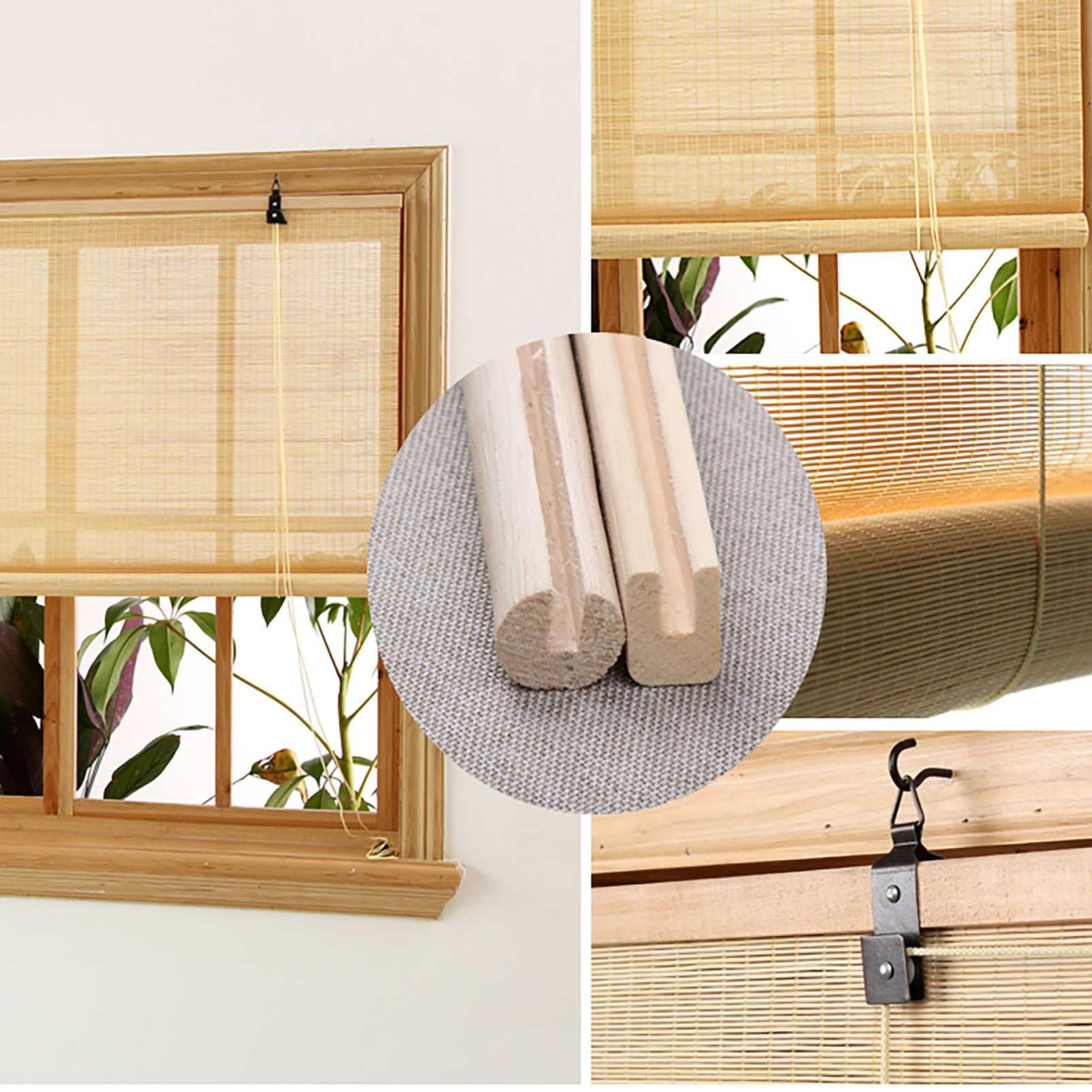 Tenda bamboo tende a rullo per interni, veneziane da esterno per Porta/Finestra, Filtro della Luce e Tenda di Ventilazione,Veranda,Personalizzate