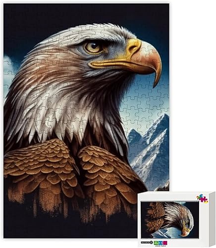 Miniatura 2 de Rompecabezas de 500 piezas para adultos, hermoso águila minimalista, rompecabezas de estilo minimalista, juguetes de rompecabezas, maravillosos