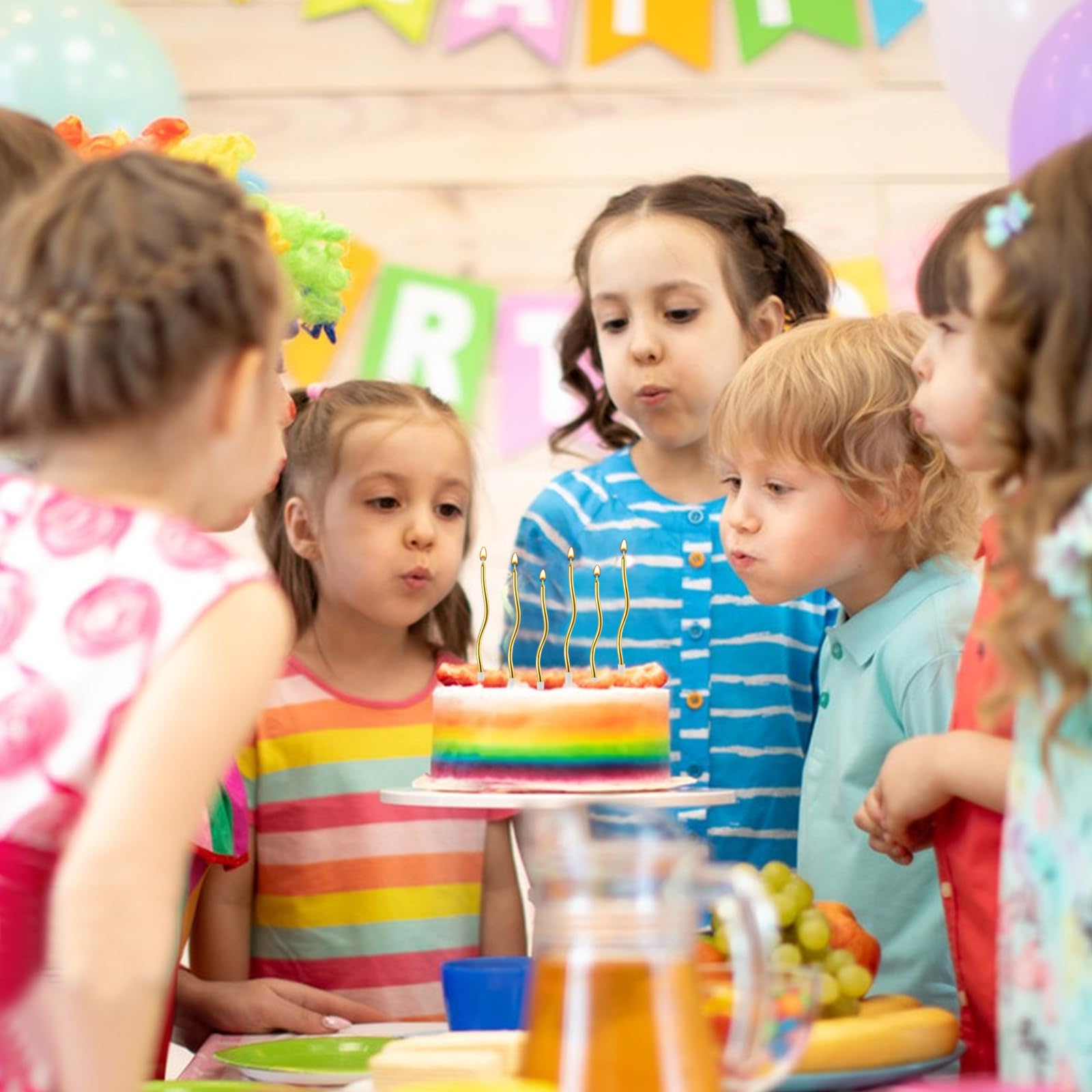 54 Pièces Bougie Anniversaire, Bougies Anniversaire Adulte Enfant