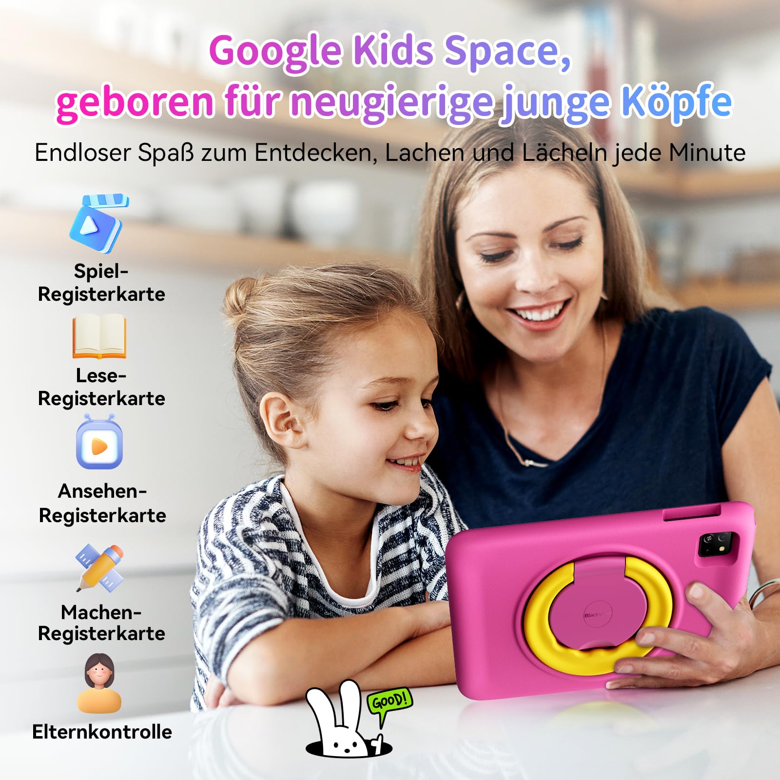 BLACKVIEW Tab A6 Kids (WiFi - 10.1'' - 4/128GB) Pink