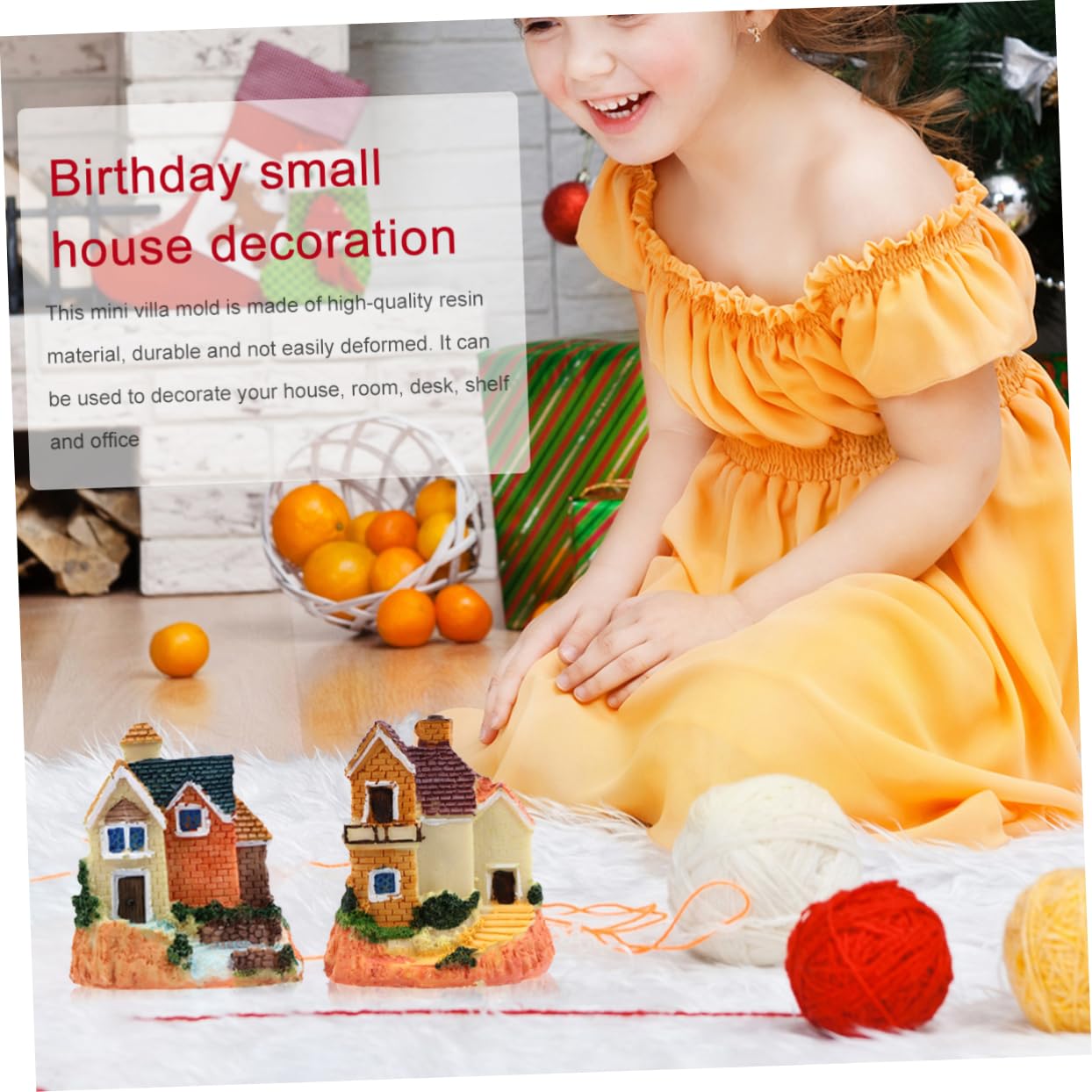Amazon.co.jp: NESTINGHO 2個 誕生日ケーキの小さな家の装飾