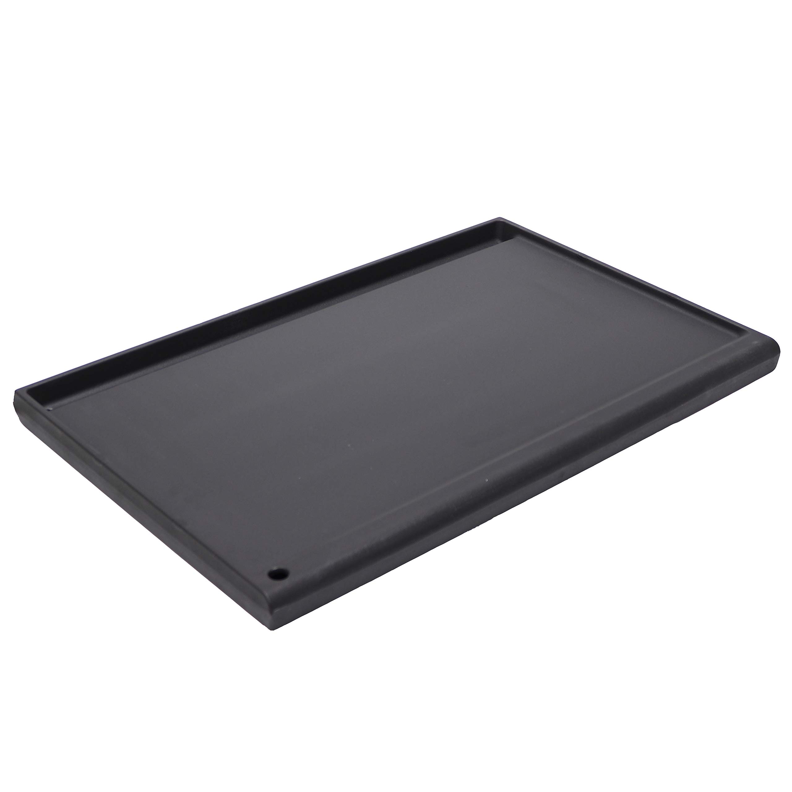 Fonderia Bongiovanni Piastra Barbecue in Ghisa Smaltata 59,5x38 cm, Bistecchiera Rettangolare, Griglia BBQ in Ghisa per Carne, Hamburger, Bistecche, Verdure, Cucina, Camino e Barbecue, Telaio 67x40 cm