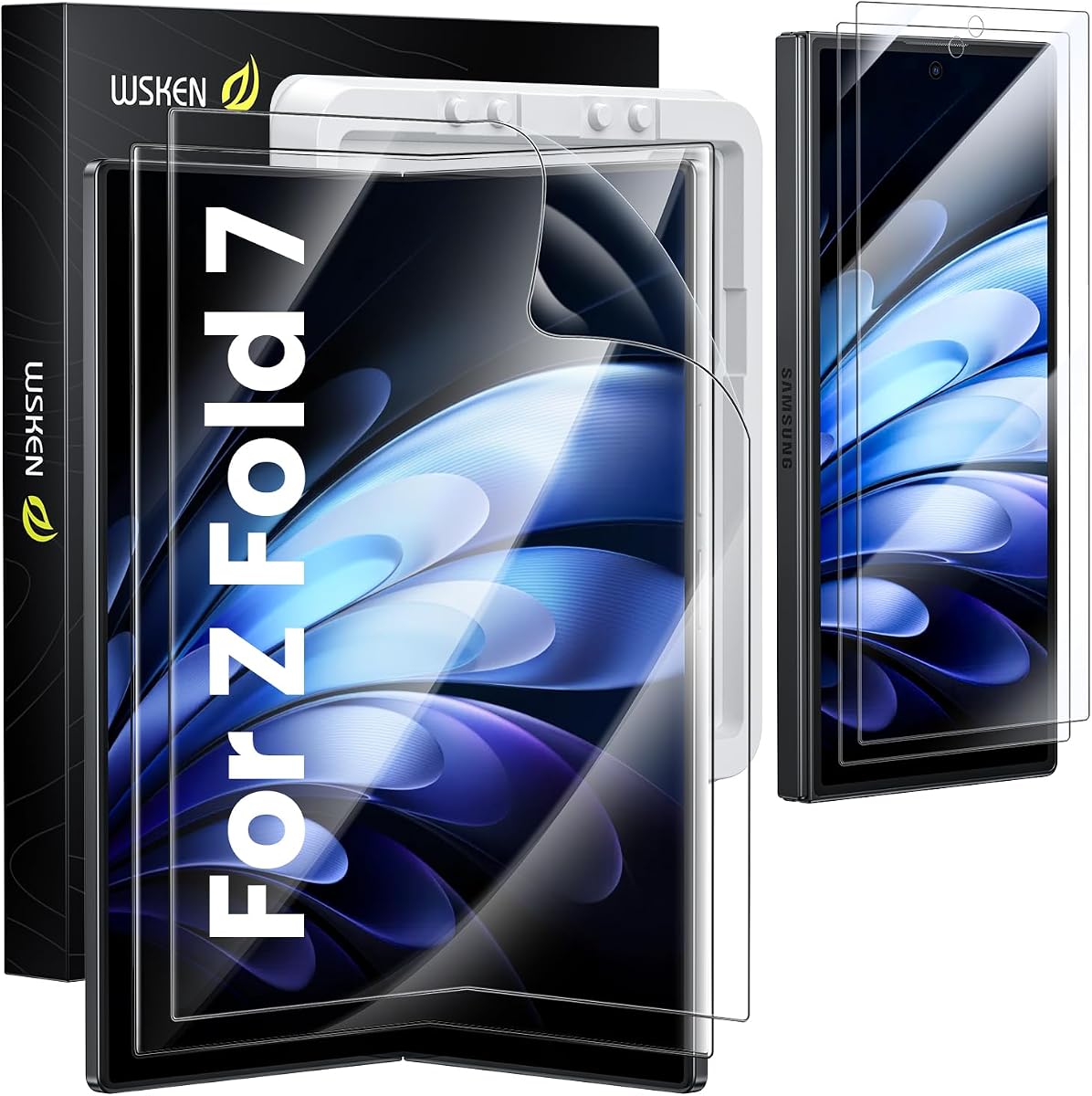 WSKEN for Samsung Galaxy Z Fold 7 Screen Protector - Easily Install