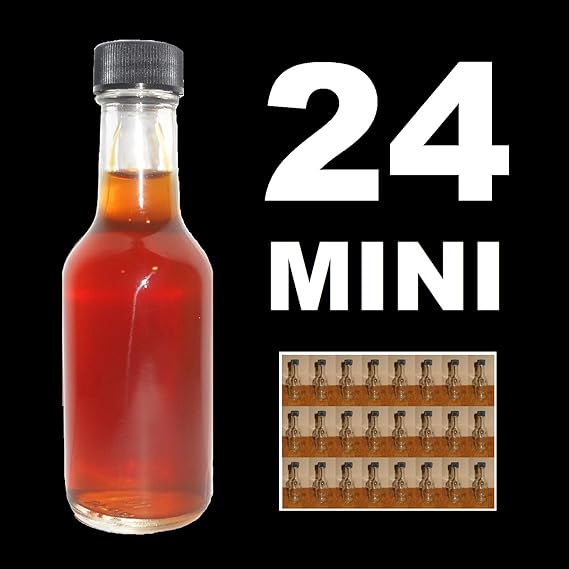 SHOOTERS!!! 24 PACK GLASS MINI BAR LIQUOR BOTTLES 50ml WITH