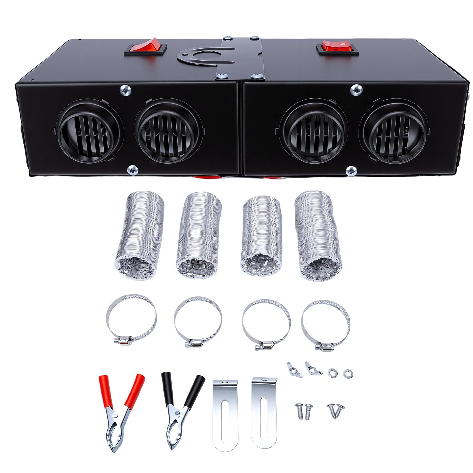 Calentador Ventilador Coche, Descongelador 4 Salidas, 500W