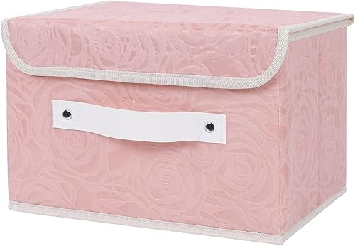 Miniatura 14 de Lucky Monet Bonitas cajas de almacenamiento con tapas, cajas de almacenamiento decorativas lavables, canastas de almacenamiento plegables con tapa