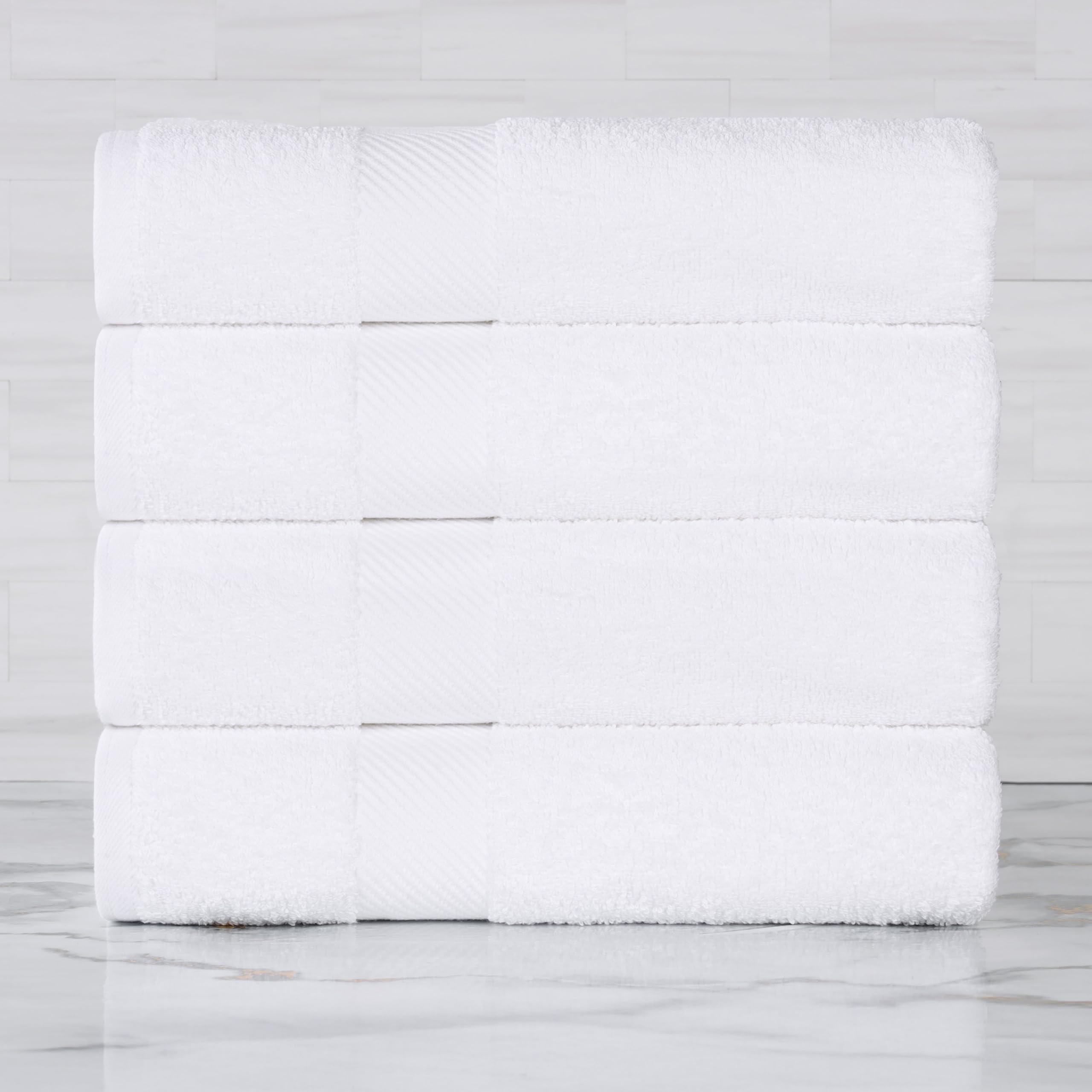SUPERIOR Kendell Egyptian Cotton Bath Towel Set, Luxury Towels, Absorbent, Shower, Spa Essentials, Large Towels, Bath Basics, Solid, Classic Modern