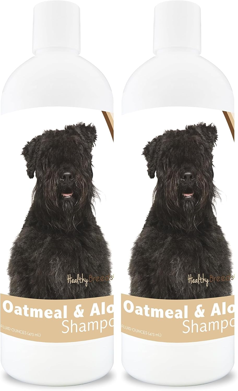 Healthy Breeds Bouvier des Flandres Oatmeal Shampoo with Aloe 16 oz (Pack of 2)