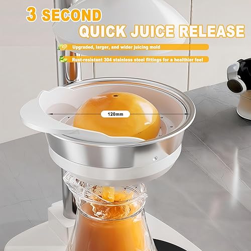 Miniatura 6 de Exprimidor de cítricos de hierro fundido, Máquina de exprimidor de prensa manual, Exprimidor de prensa de mano, Trituradora de acero inoxidable,