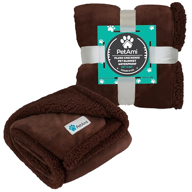 Foto 8 de 8 de PetAmi - Manta Impermeable para Perros pequeños y medianos, Cachorros, Gatos, para sofá, protección a Prueba…