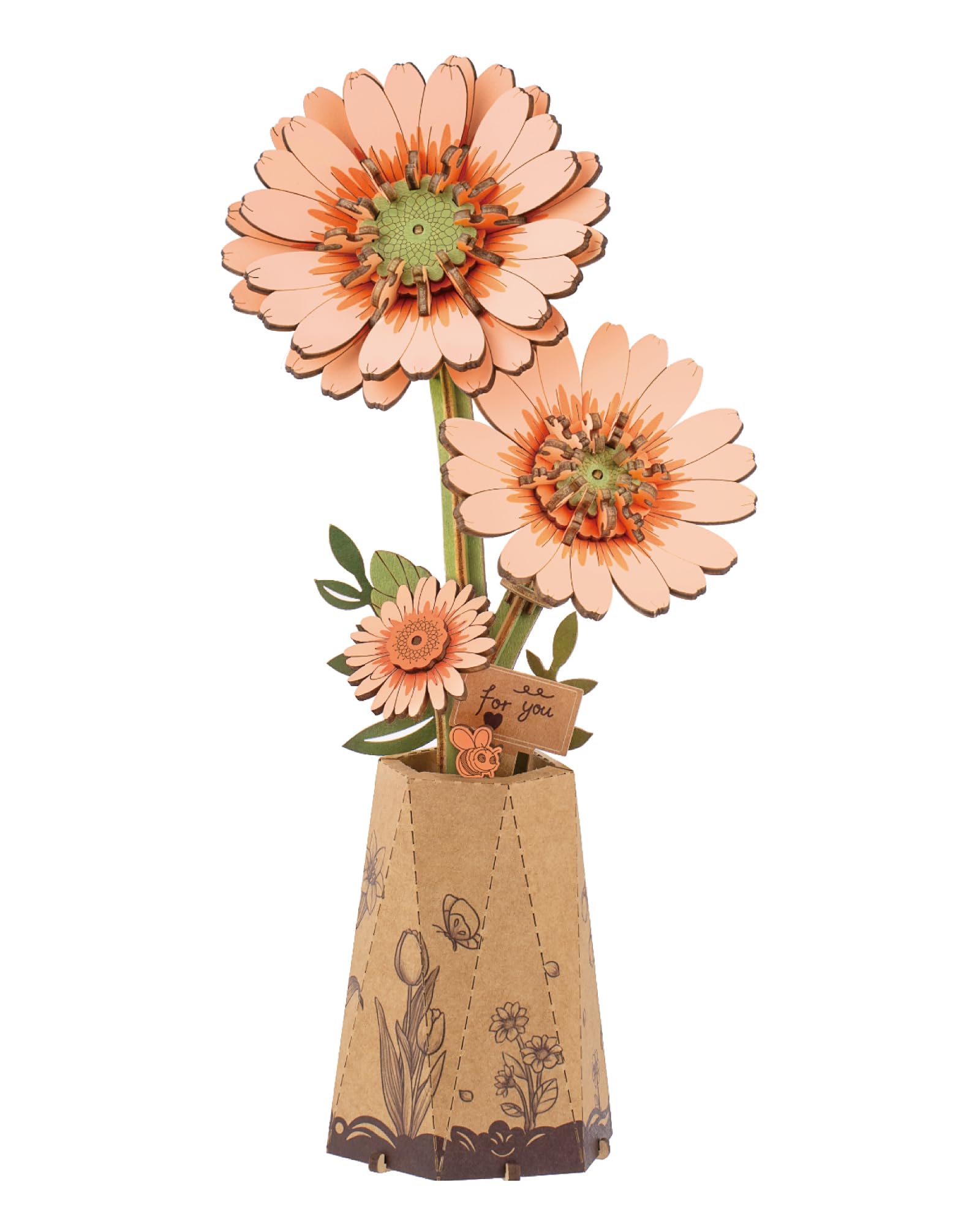 Amazon.com: rowood 3D Puzzles for Adults,DIY Wooden Flower