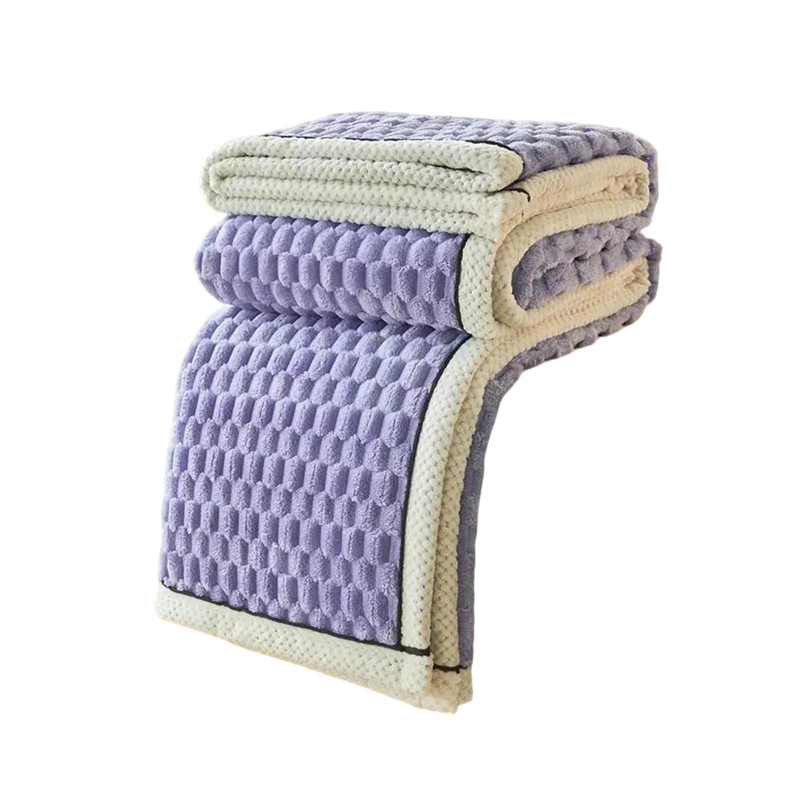 Couverture polaire douce plaid uni haut de gamme 180x200cm