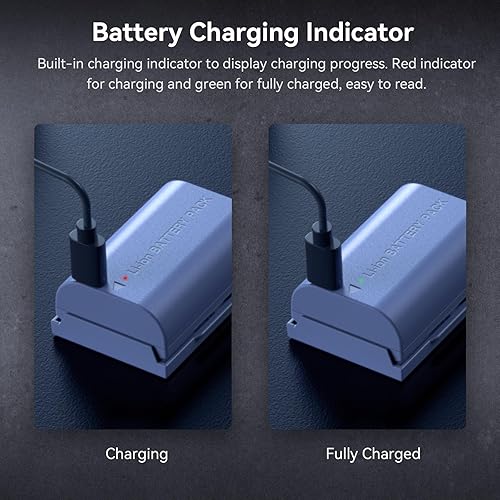 Miniatura 8 de SMALLRIG LP-E6NH - Batería de repuesto USB-C de 2400 mAh para Canon R5, R6, R7, 2.5H, batería de carga completa para Canon R6 Mark II, R, R5 C, 5D