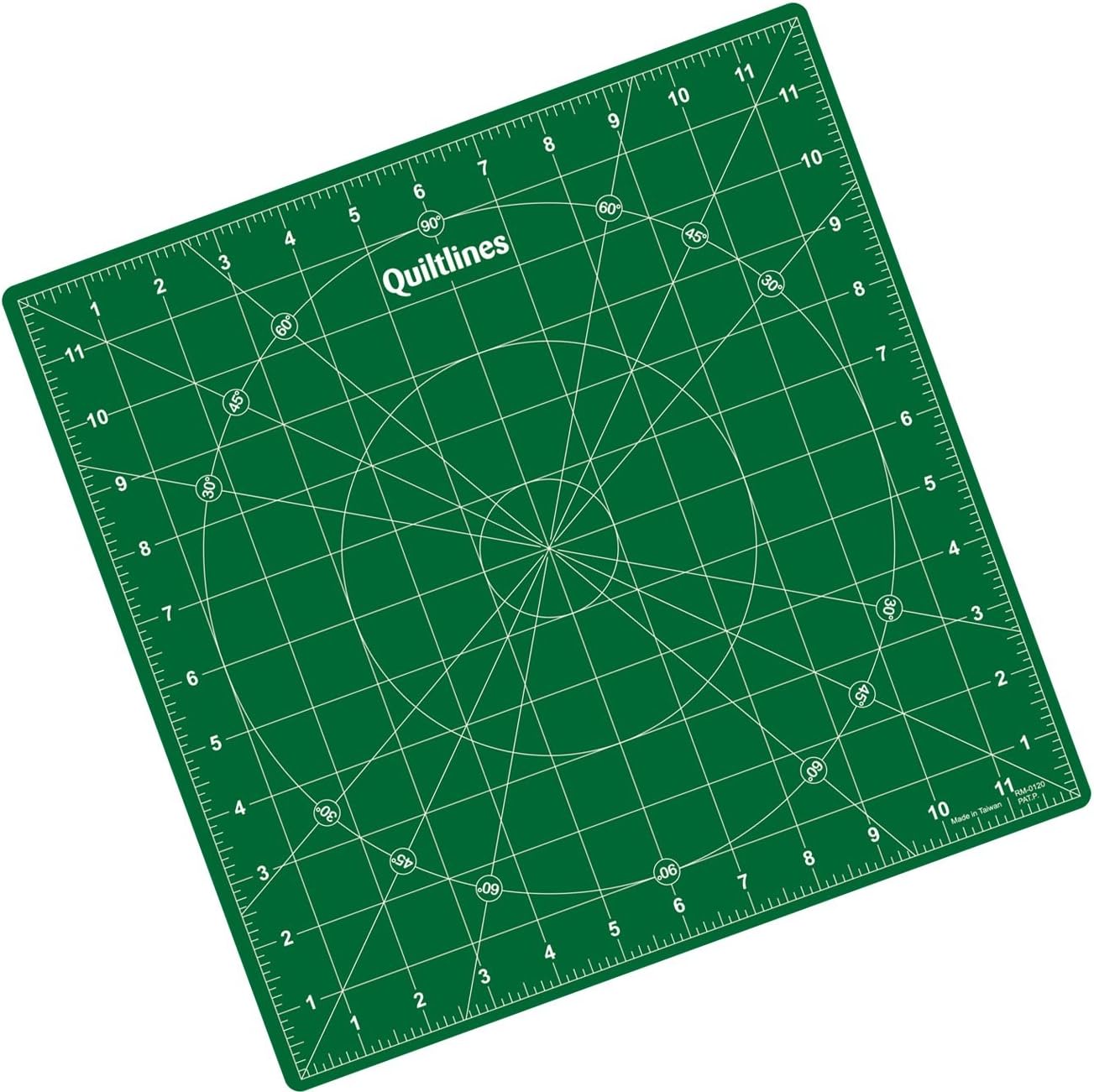 Quiltlines Self Healing Rotating Cutting Mat 12 x 12 inch (30 x 30cm)