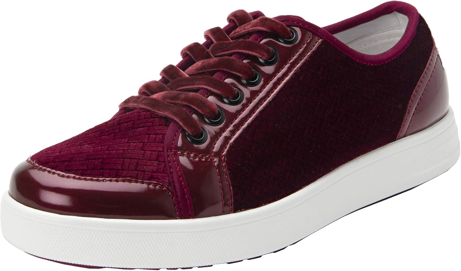 TRAQ by Alegria Lyriq Womens Smart Walking Shoe Wine Velvet 10 M US