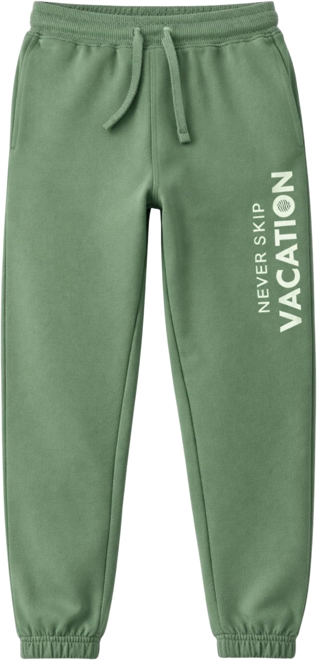 Boy's Joggers Trackpant with Placement Print | Ribbed Waist & Hem | Drawstring Closure | Regular Fit | Sizes 5–16 Years