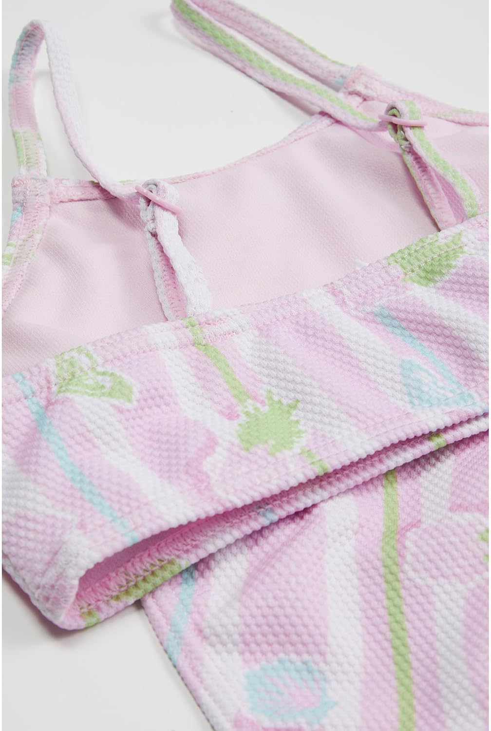 Roxy Girls' Pineapple Line Crop Top Set Swimsuit