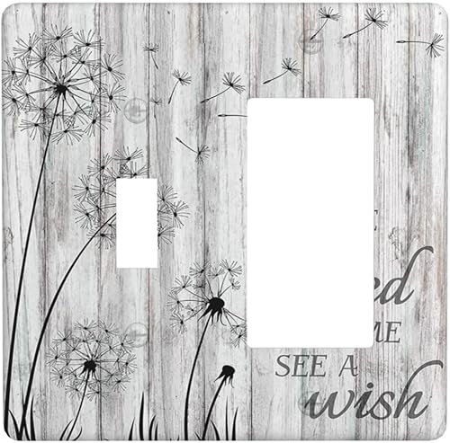 Miniatura 9 de Placa de pared con dispositivo dúplex de 1 cuadrilla para mujer africana, cubierta de interruptor de luz de elefantes, placa frontal eléctrica para