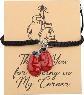 CENWA Boxing Gift Boxing Gloves Bracelet Sports Gift Thank You for Being in My Corner Boxing Gifts for Boxers Boxing Lover