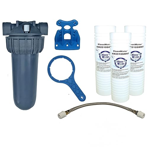 Dishwasher Water Filter, KleenWater KW2510HW Under Sink Filtration System, Polyphosphate