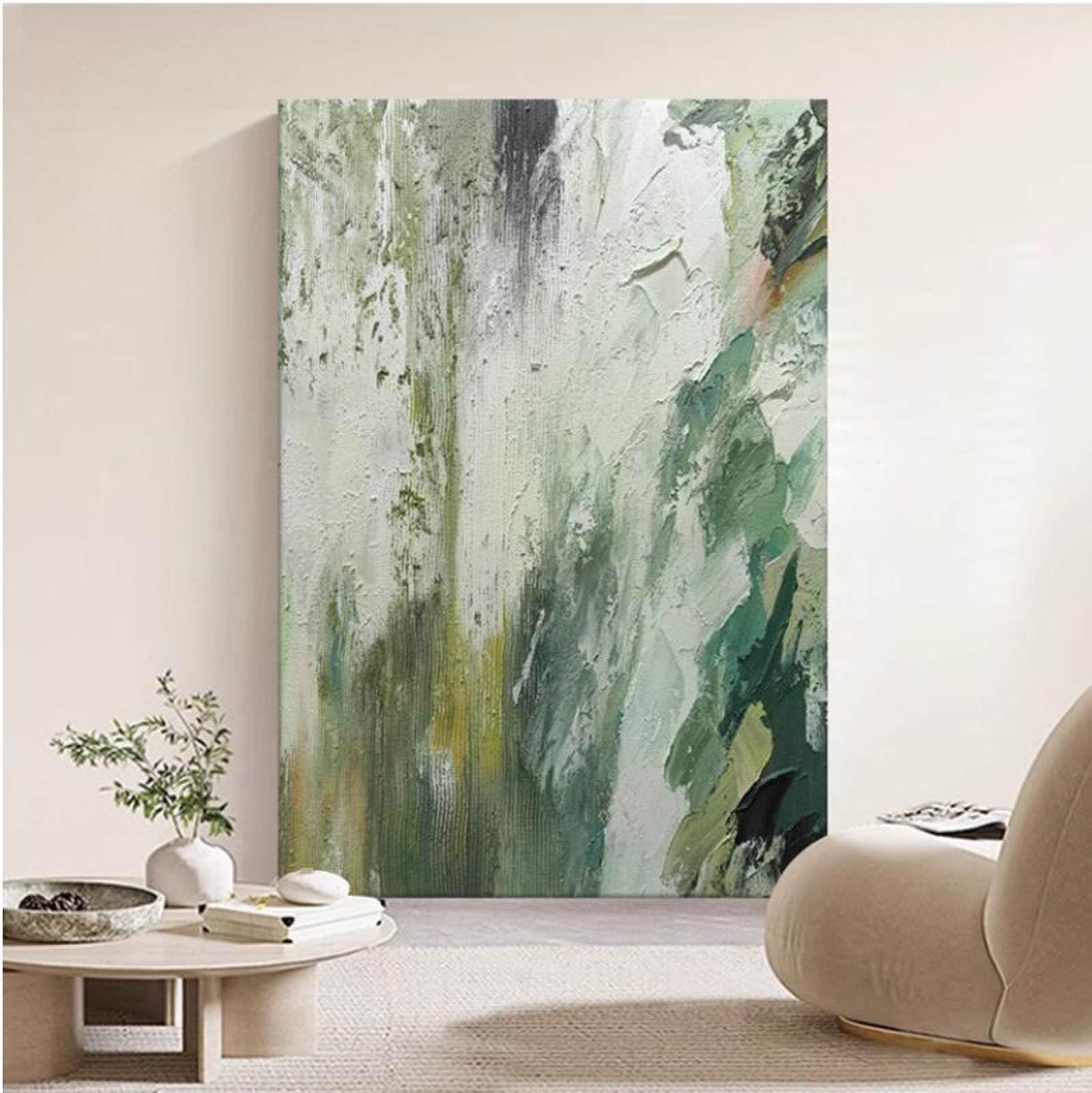 Peinture à l'huile toile peinte main art mural salon moderne grand format
