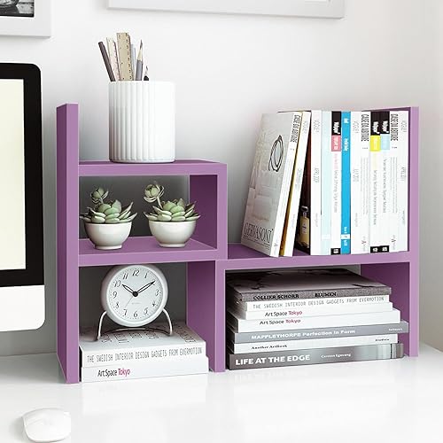 Miniatura 8 de Jerry  Maggie - Organizador de escritorio para oficina estante de madera ajustable para regalo de cumpleaños como juguete o decoración del hogar