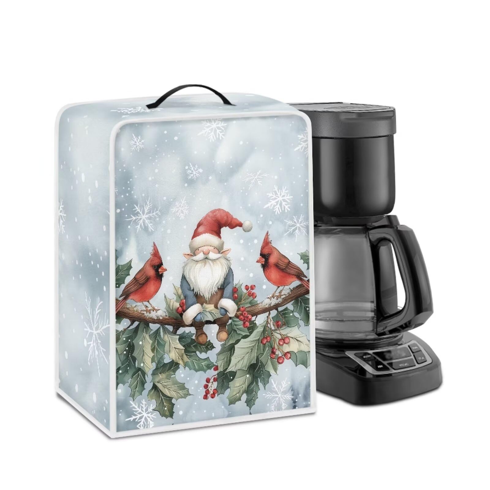 Red Cardinal Bird Dust Cover for Coffee Maker Expresso Coffee Machine Anti Splash Coffee Maker Covers with Top