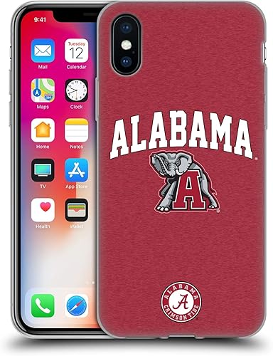 Miniatura 208 de Head Case Designs Funda de gel con logotipo oficial de la Universidad de Alabama UA [protección de grado militar] compatible con Apple iPhone 11