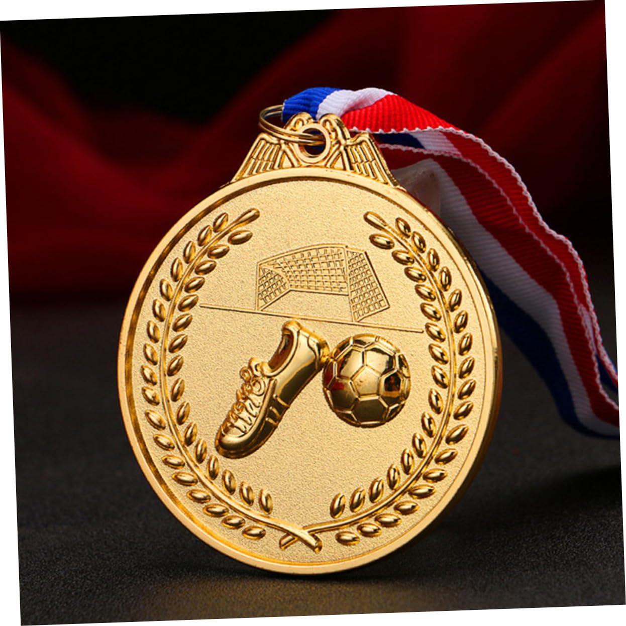 Toddmomy Medallas De Fútbol Metálicas Doradas Premios Deportivos Arcoíris para Competiciones Escolares