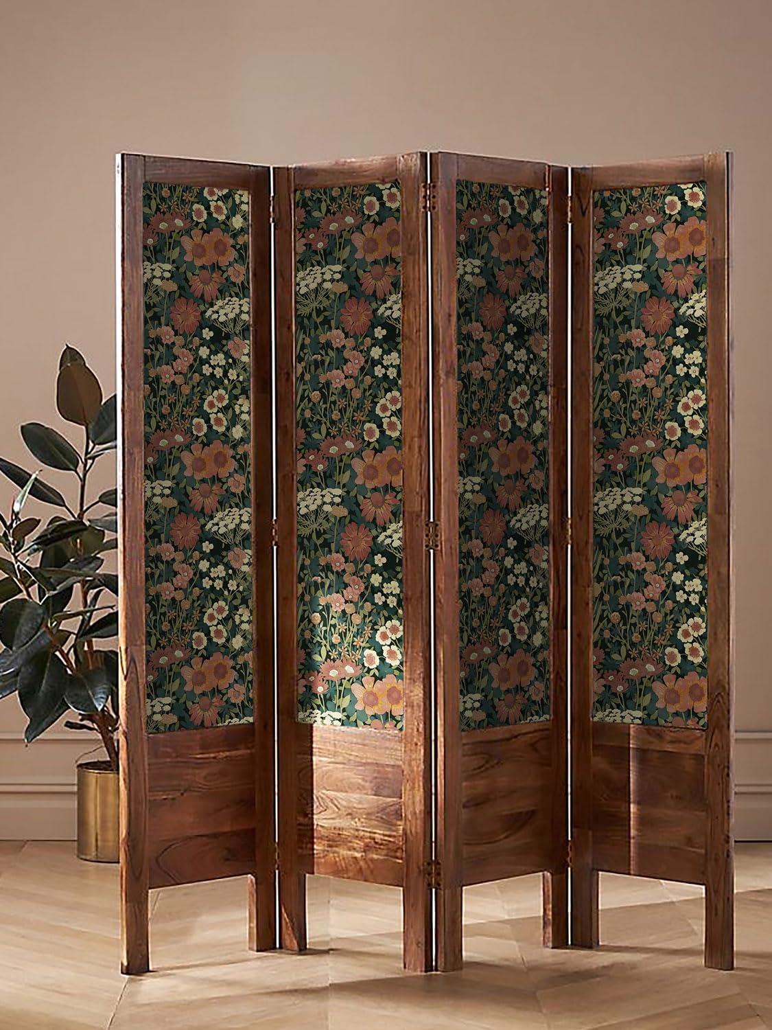 Orainege Peel and Stick Wallpaper Vintage Daisy Floral Wallpaper Boho 16.9inx393.7in Self Adhesive Floral Contact Paper for Bathroom Bedroom Cabinets Accent Wall Removable Wall Paper