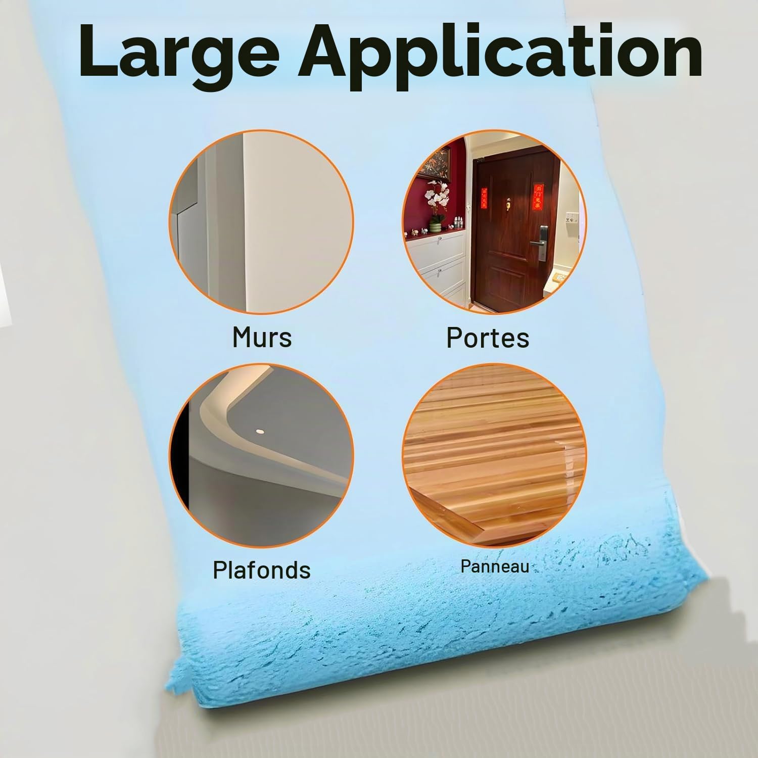 Kit Rouleaux de Peinture,Set de Peinture Professionnel,pour La Peinture Maison, Convient pour Les Murs Intérieurs DIY, Chambres