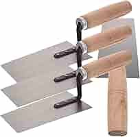 PLASTERERS SMALL LARGE SQUARE AND LEAF TOOL SET FILLING IN FINISHING TROWEL UK - Foto 3