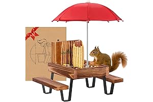 MIXXIDEA Squirrel Picnic Table Bird Feeder
