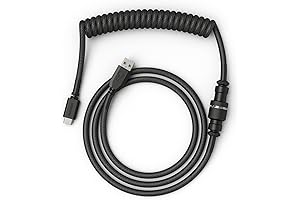 Custom, glorious mechanical keyboard coiled cable