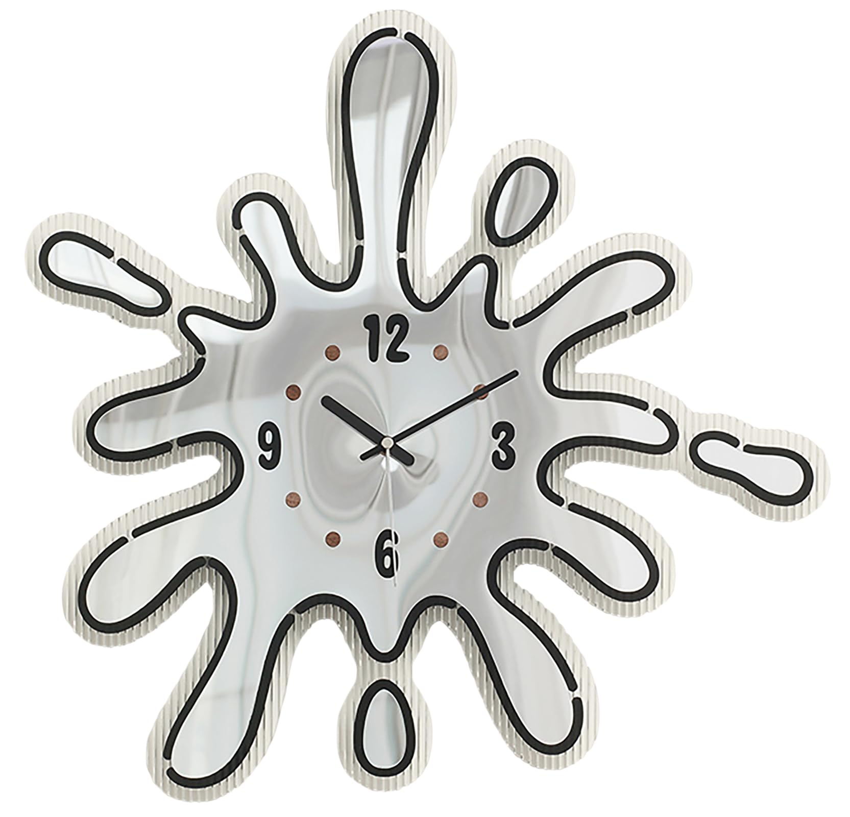 Horloge murale silencieuse pour supprimer le tic-tac avec design minimaliste plastique