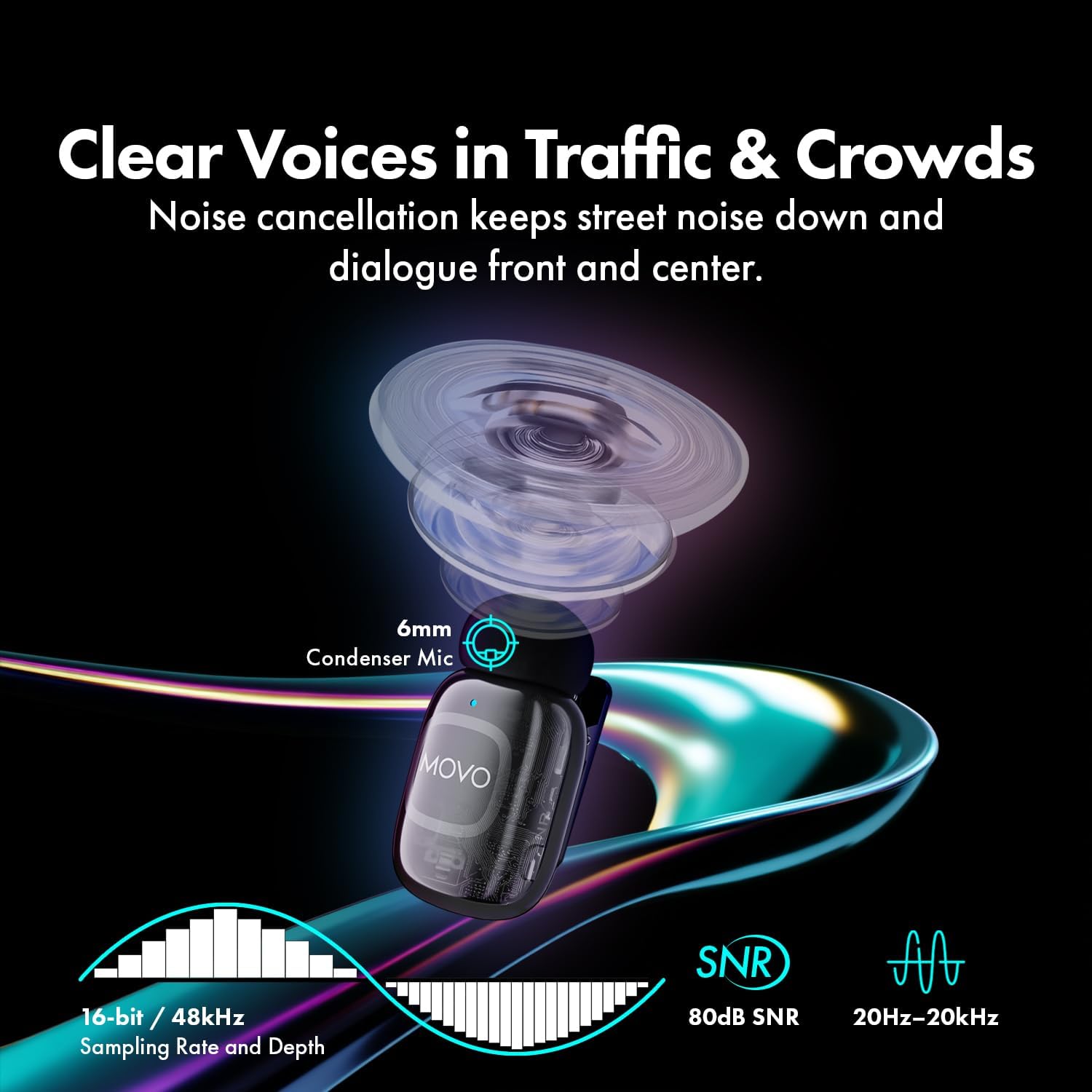 Movo NanoMic Wireless USB-C Mic Kit with Interview Handle — Dual Street Interview Mic for iPhone 15/16/17+, Android & iPad Pro — Vox Pops & TikTok - Image 5