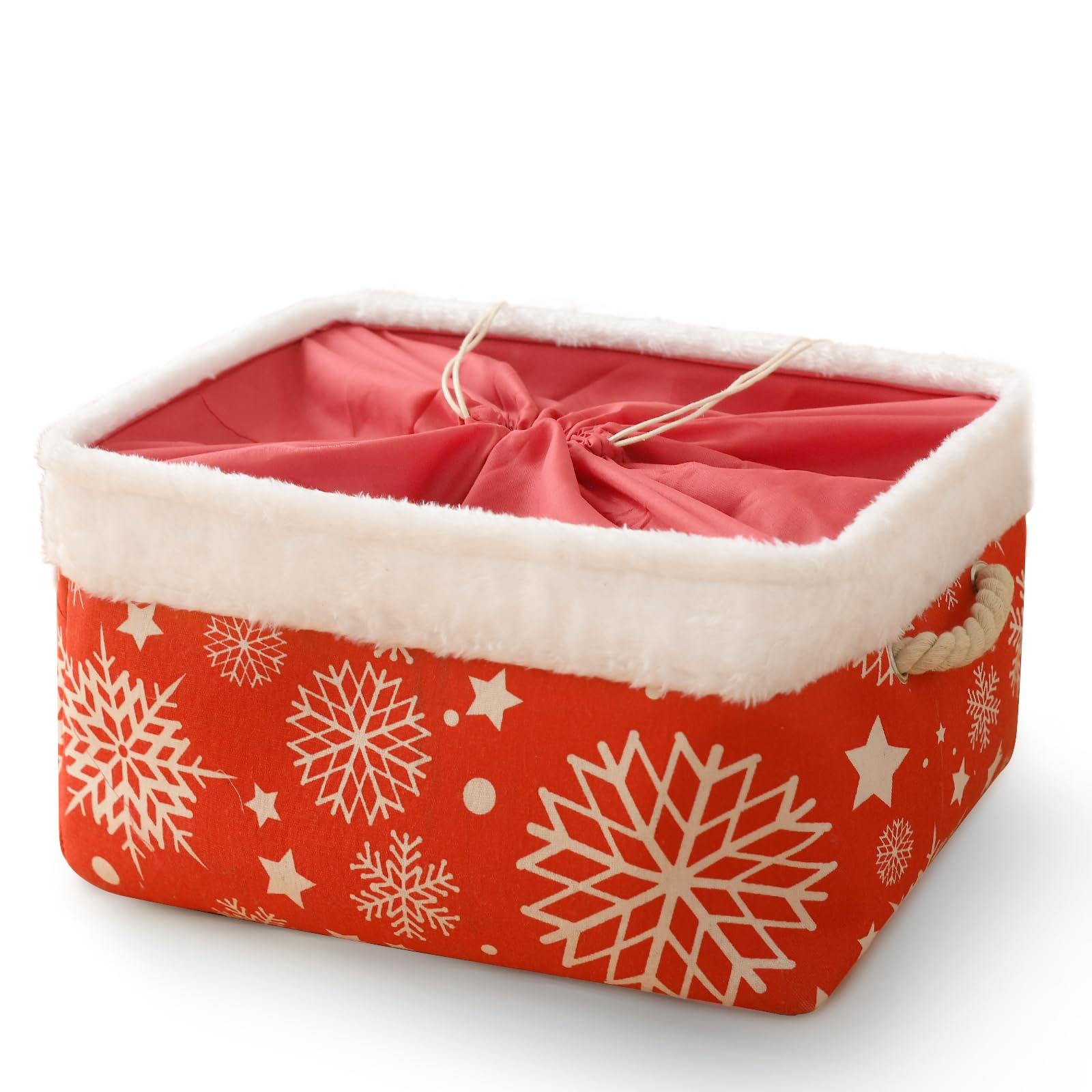 INough Christmas Ornament Storage Box Holiday Decoration Organizer