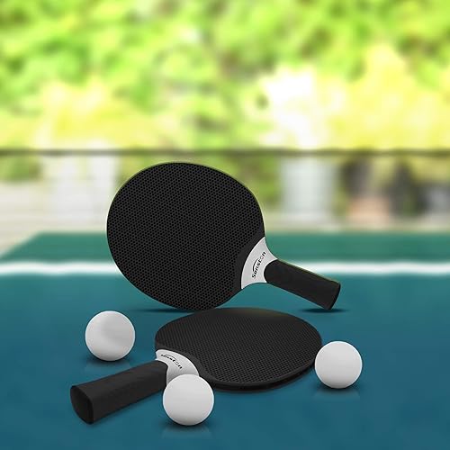 Miniatura 10 de Senston Juego de raquetas de tenis de mesa, raqueta profesional de tenis de mesa con 3 bolas, juego de paletas de ping pong de goma compuesta