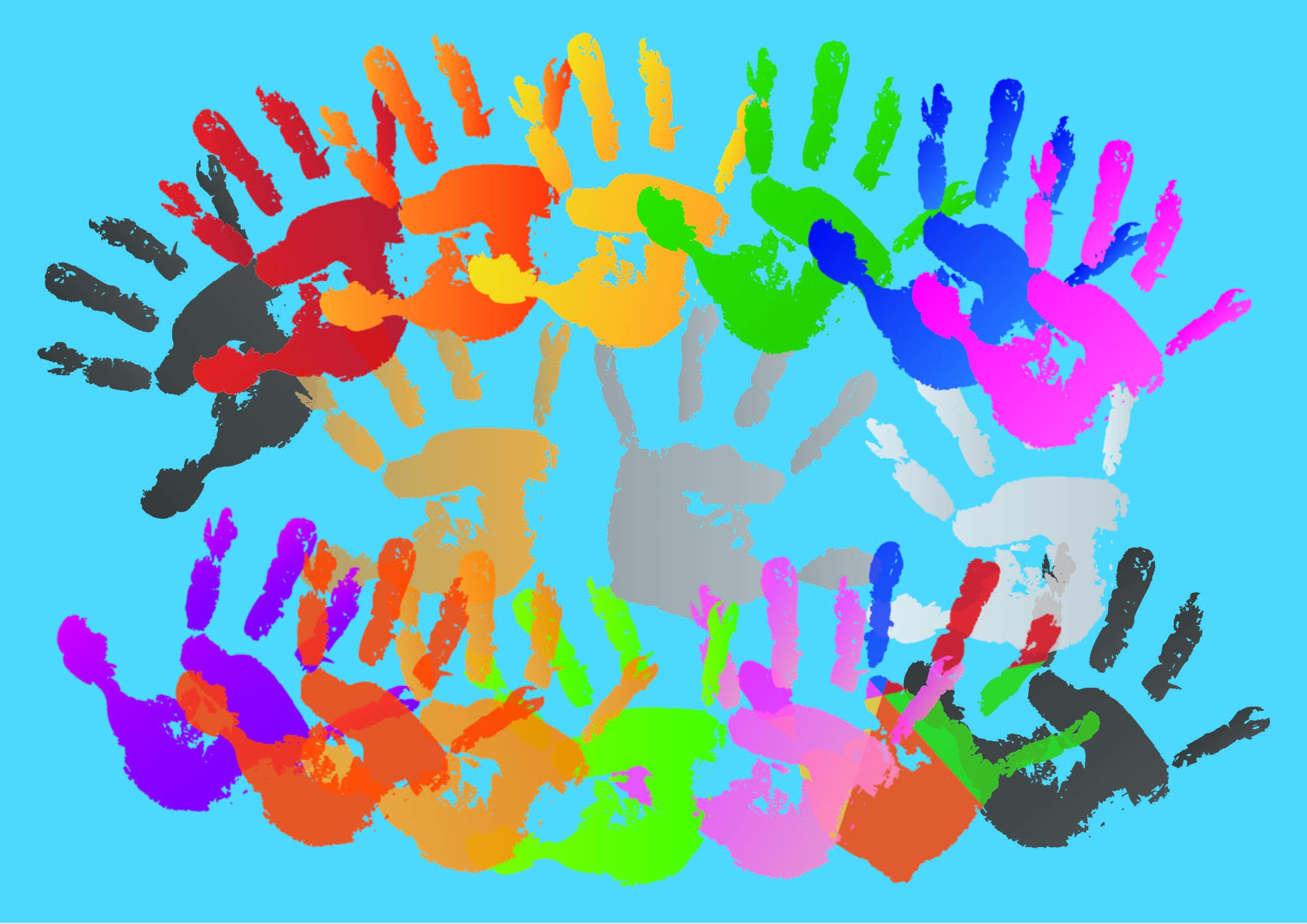 Craftplay Tamponi giganti Lavabili, Set di 10 Colori