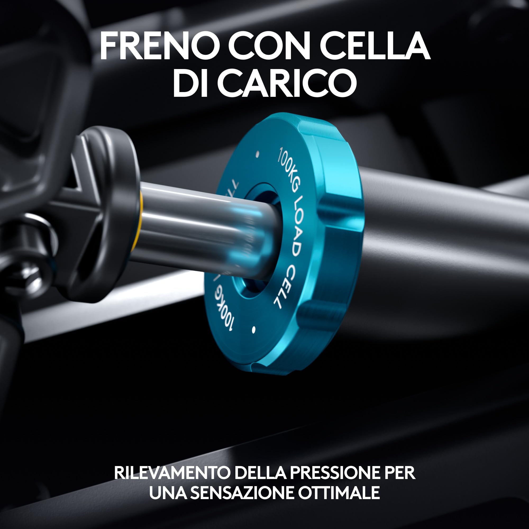 Logitech G PRO Racing Pedals - Pedali per simulazioni di corse con freno con cella di carico da 100 Kg, completamente personalizzabili, molle ed elastomeri intercambiabili, design modulare, Nero | Freno con cella di carico di 100 kg, molle ed elastomeri i