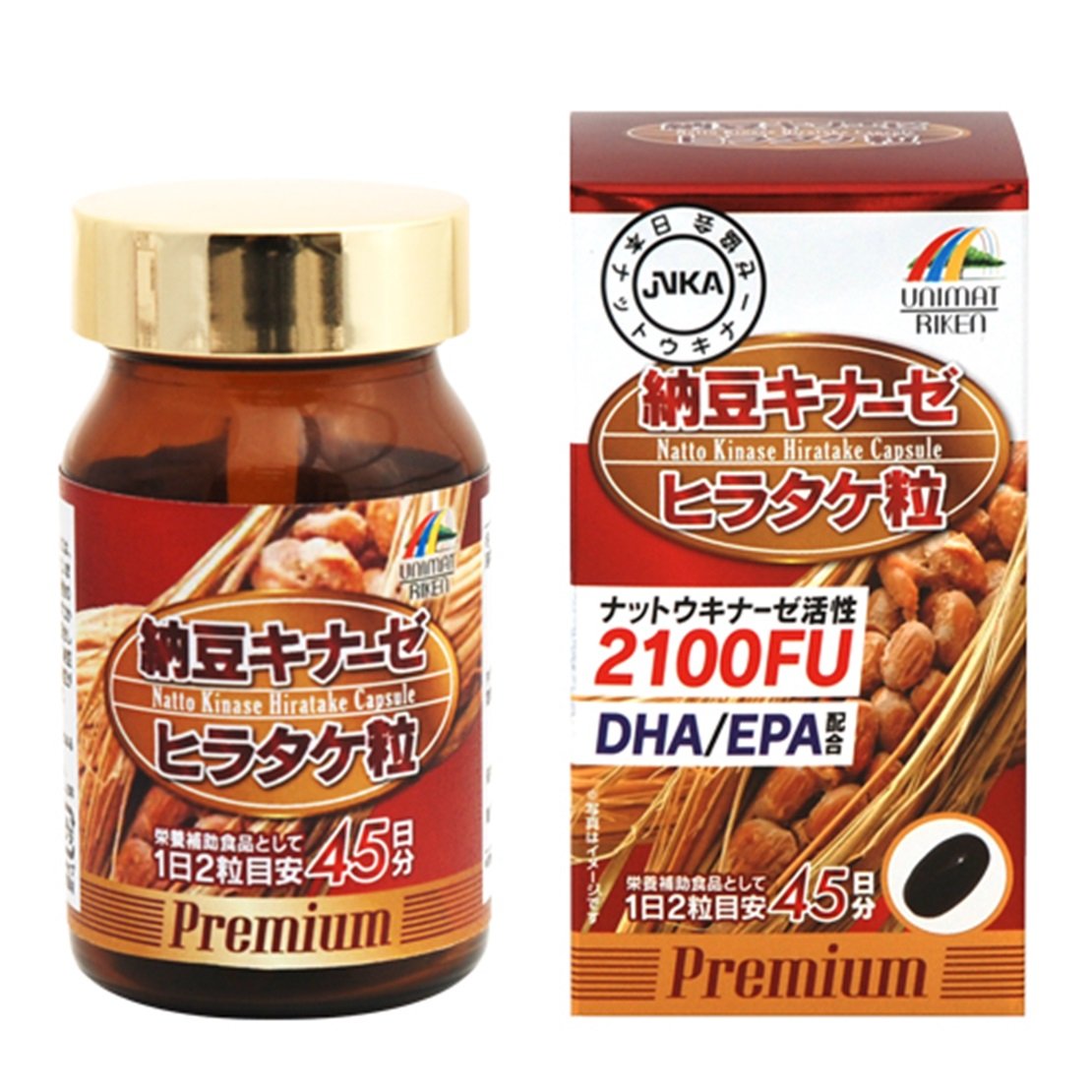 Amazon.co.jp: ユニマットリケン 納豆キナーゼヒラタケ粒 36.54g(406