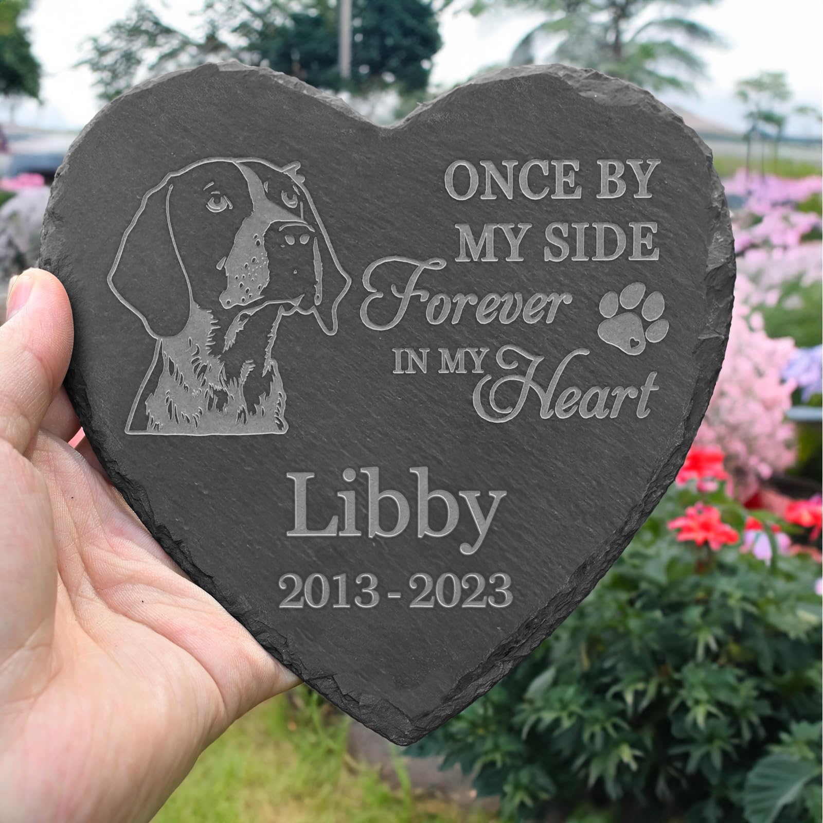 VAPCUFF Personalized German Shorthaired Pointer Memorial, German Shorthaired Pointer Headstone, Grave Stones for German Shorthaired Pointer, German Shorthaired Pointer Tombstone for Cemetery