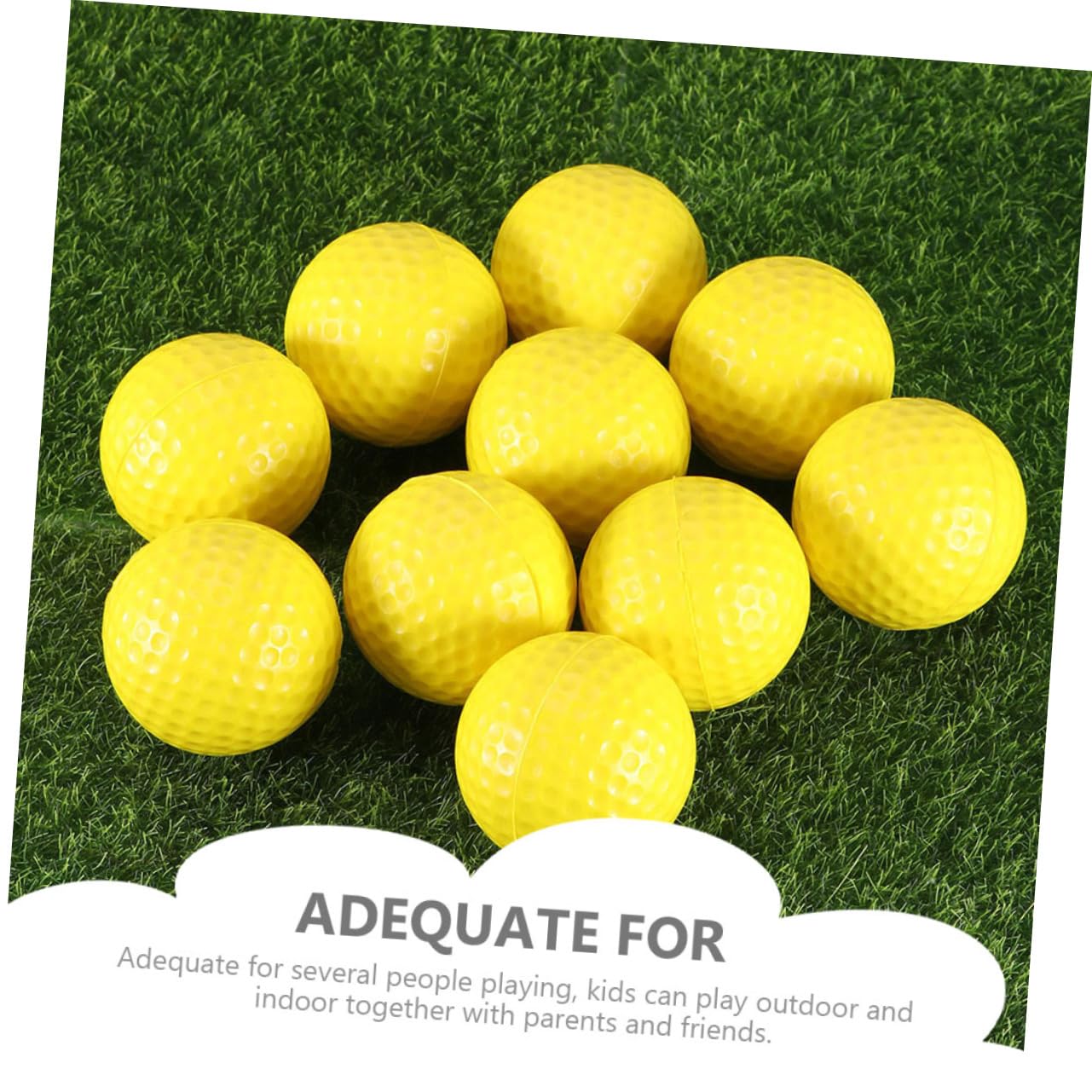 BESTonZON Golf Trainingsbälle Schaumstoff Für Indoor Training Gelb Für Golf Übungen Kleinem Und Einfach Zu Transportieren