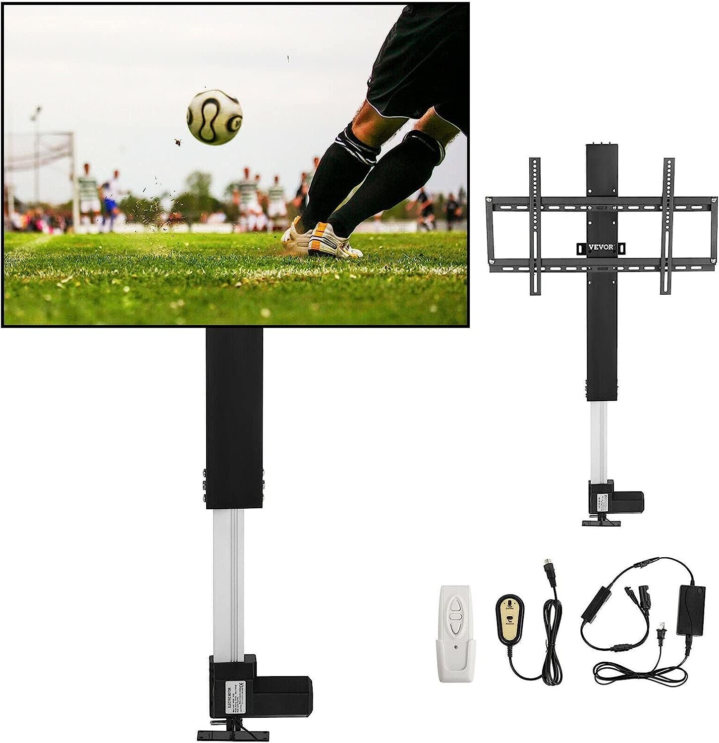 Soporte para TV, Soporte Pared para TV, Elevador eléctrico para TV Que se Puede Ocultar Mueble, Compatible con mayoría televisores 28 a 32 Pulgadas, con Capacidad Carga 132 Libras, Soporte para TV