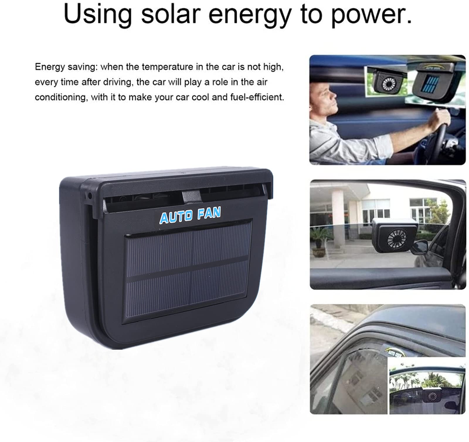 Buy YYTONG Newest Car Ventilation Fan,Solar Sun Power Car Auto Fan Air