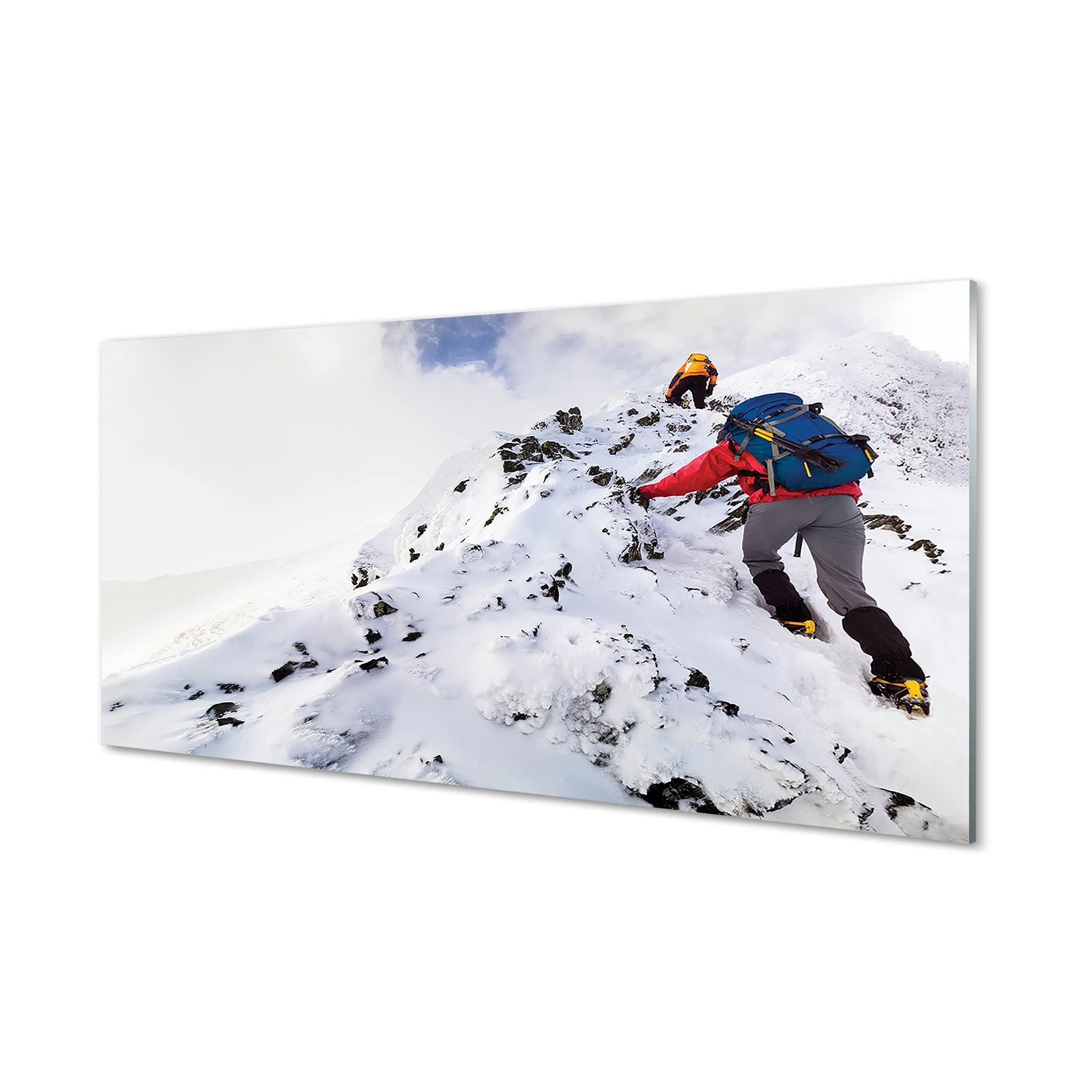 Tableau Escalade Tulup 140x70cm pour remplacer un mur blanc par les sports d'hiver